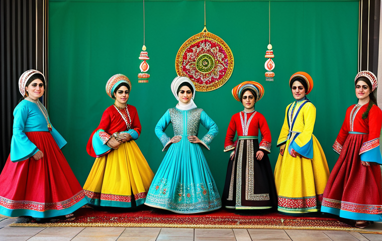 이란 전통 춤의 종류 - The Essence of Movement**

"A professional Iranian dancer in a modest, flowing traditional dress, mi...