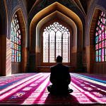 이란 역사적 건축물 - Nasir al-Mulk Mosque (Pink Mosque) Interior**

"Interior of the Nasir al-Mulk Mosque in Shiraz, Iran...